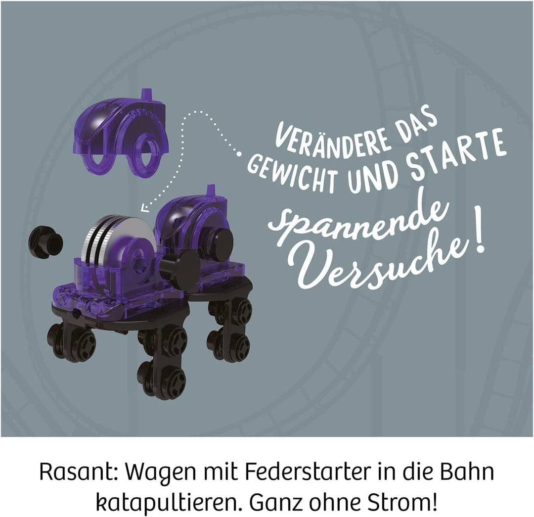 Kosmos 621032 Roller Coaster-Konstruktion, Schnelle Experimente mit der Schwerkraft, Achterbahn Baue