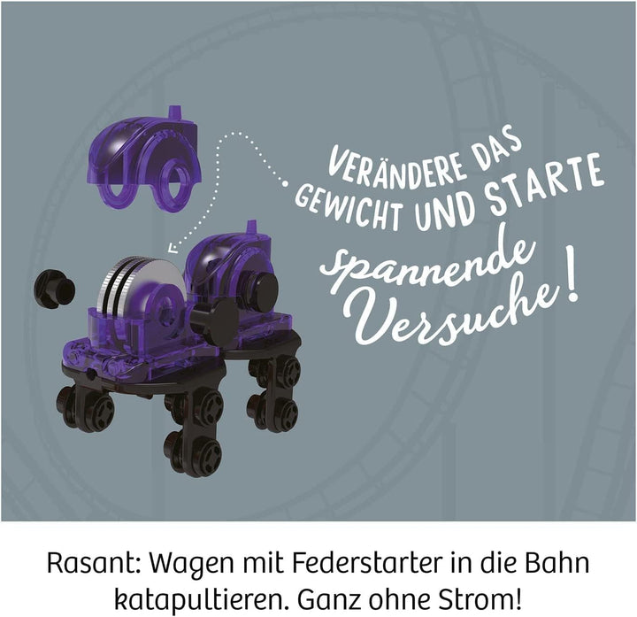 Kosmos 621032 Roller Coaster-Konstruktion, Schnelle Experimente mit der Schwerkraft, Achterbahn Baue
