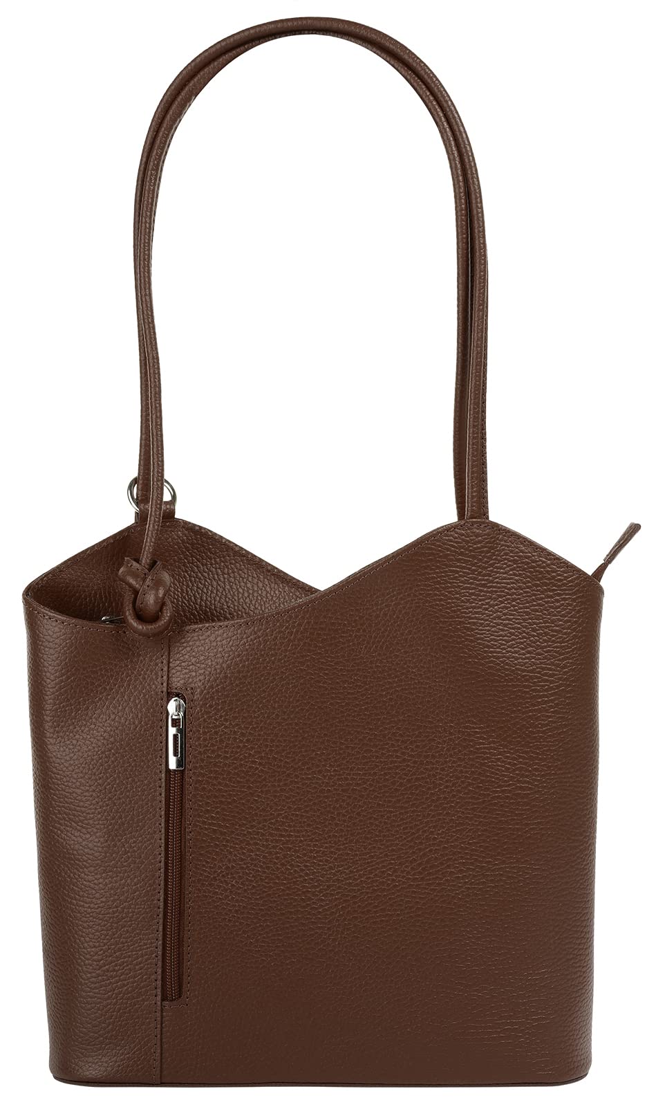 Cluty Shopper Rucksack Kombination Echt Leder Damen | Made in Italy, 2in1 Shopper, Handtasche zum Um