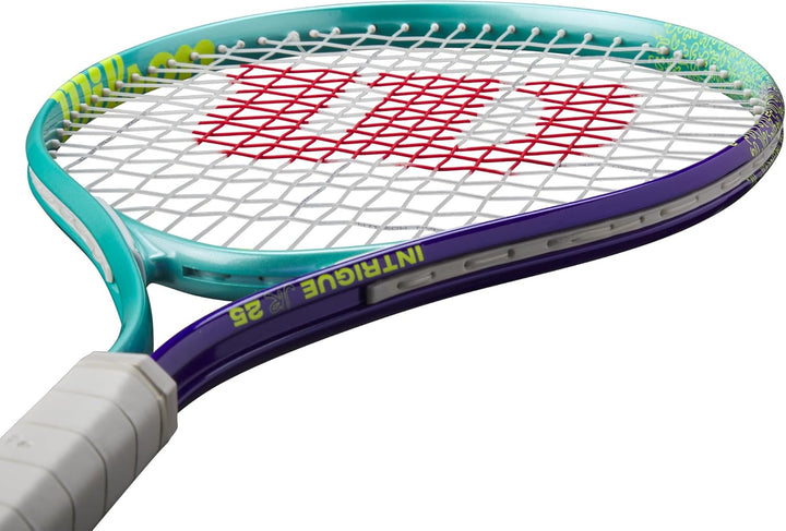 Wilson Intrigue Jr 25 Tennis Racket, Blau Grün/Blau