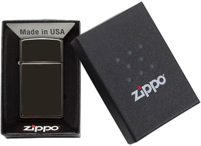 Zippo Feuerzeug Slim Ebony, 041689281236, Slim Ebony