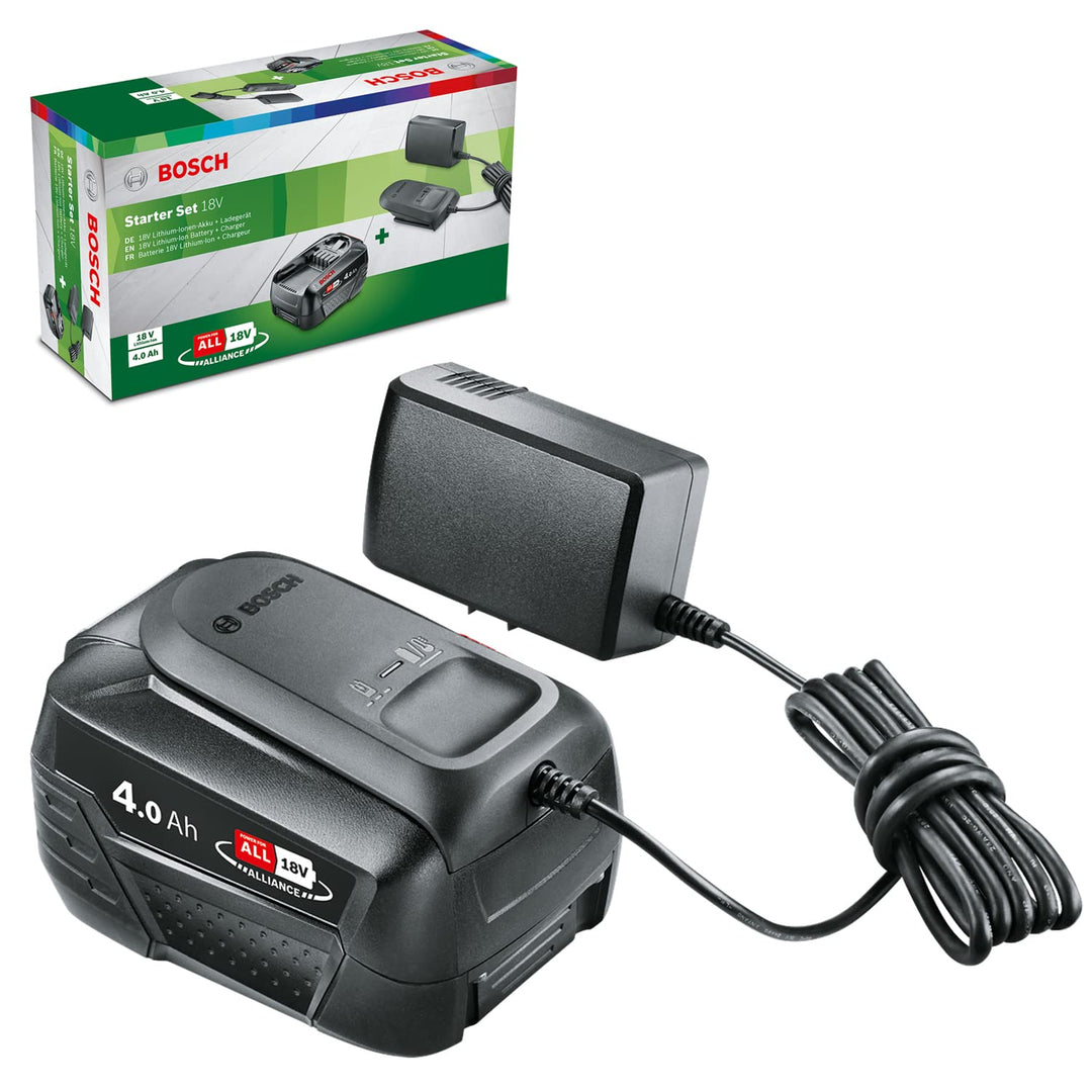 Bosch Bosch Bosch Akku und Ladegerät Starter Set 18V (4,0 Ah Akku, AL18V-20 Ladegerät, 18 Volt Syste