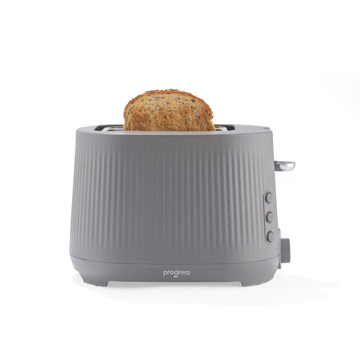 Progress Mellow 2-Scheiben-Toaster – Auftau-, Aufwärm- & Stoppfunktionen, 6 Bräunungsstufen, herausn