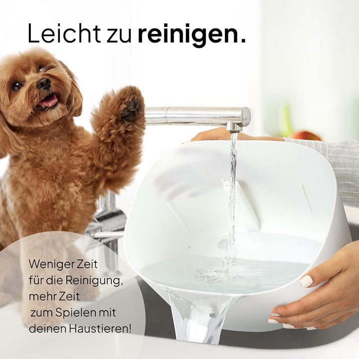 Pretty PAW® Trinkbrunnen für Hunde I Super leiser Hunde Trinkbrunnen mit 7 Liter Wassertank I BPA-fr