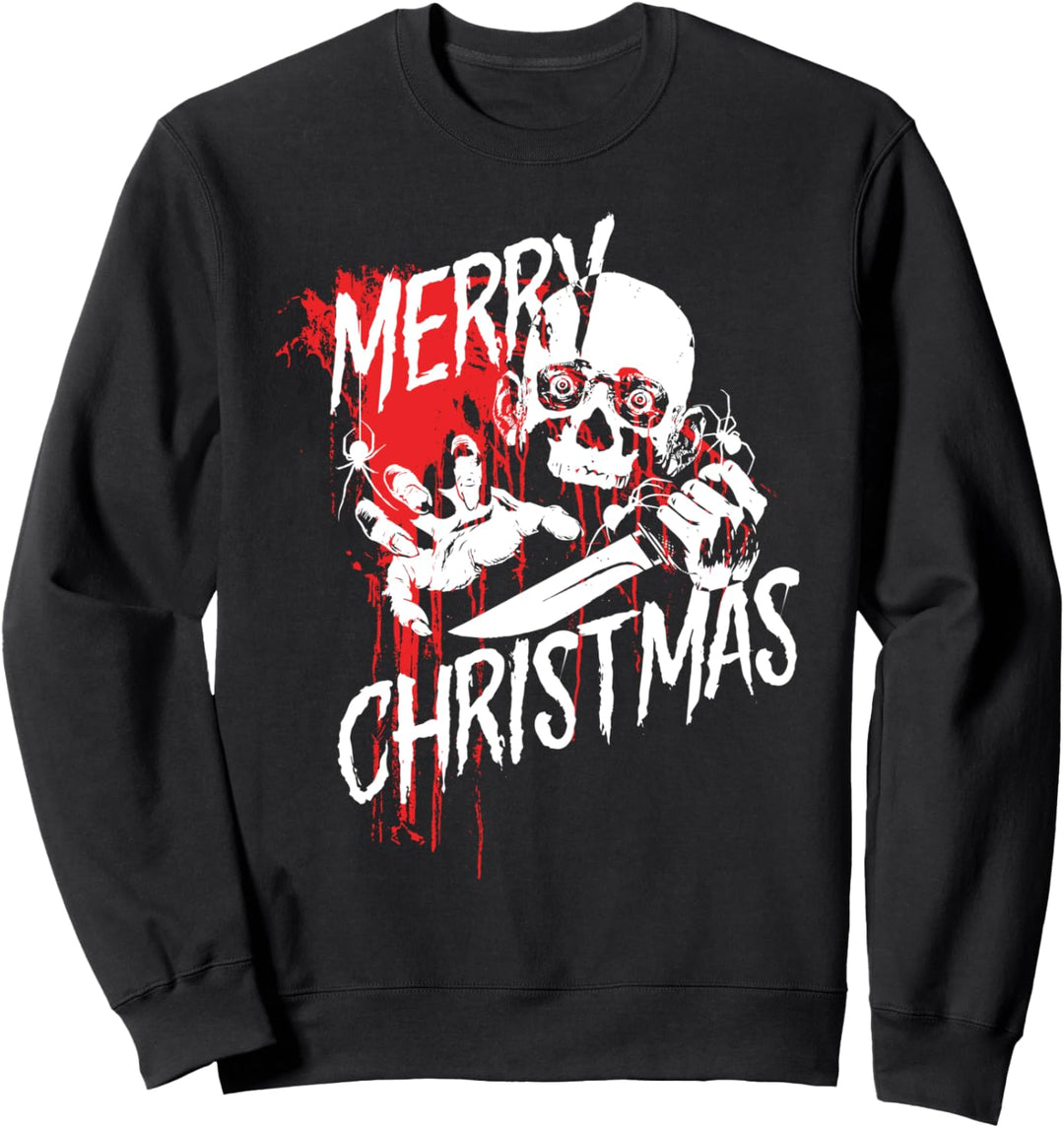 Merry Christmas Dark Humor Horror Fan Sweatshirt