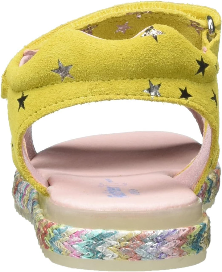 Richter Kinderschuhe Mädchen Halbschuhe Klett Sandale Rosa Freizeit 29 EU Sohle Silver, 29 EU Sohle