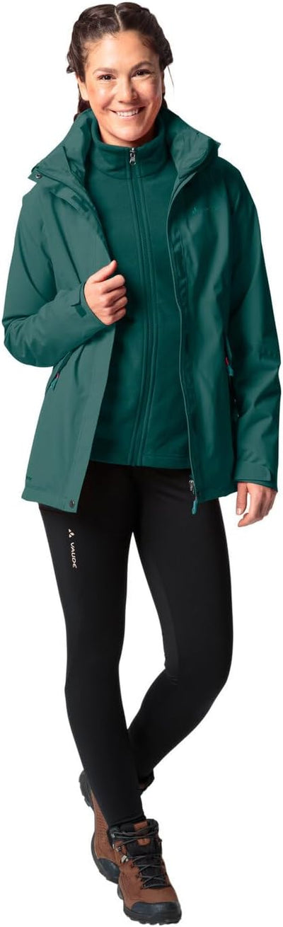 VAUDE Damen Women's Rosemoor 3in1 Jacket Doppeljacke 36 mallard green, 36 mallard green