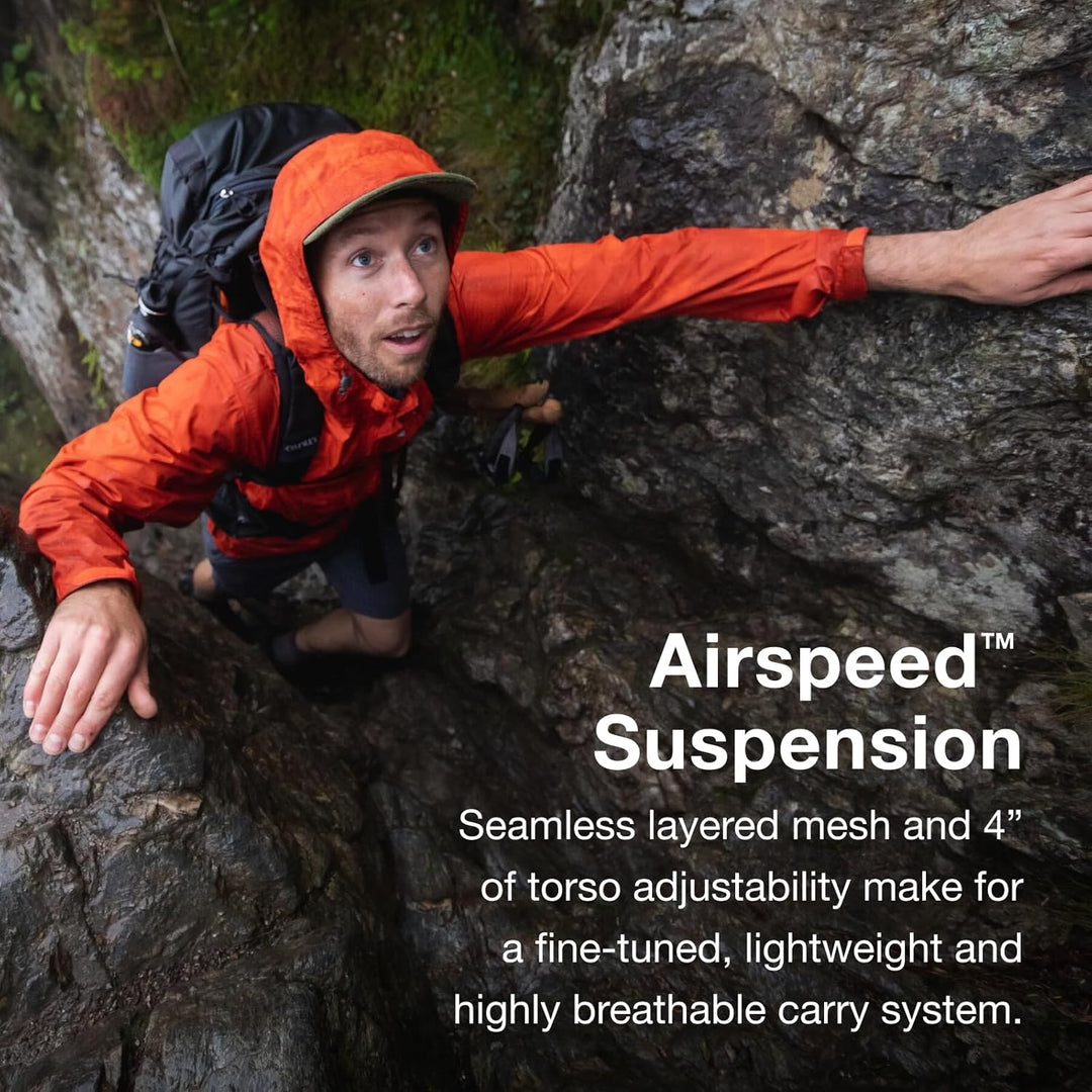 Osprey Herren Rucksack Exos 58 Tungsten Grau, Dunkelgrau