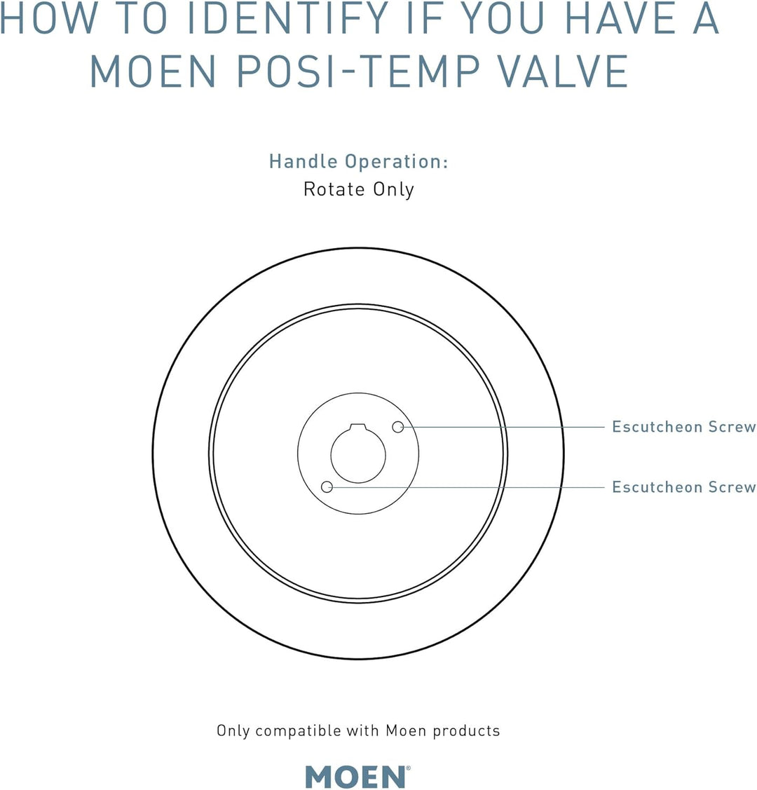 Moen T2193NH Align Posi-Temp Pressure Balancing Modern Tub and Shower Trim Kit Without Showerhead Va