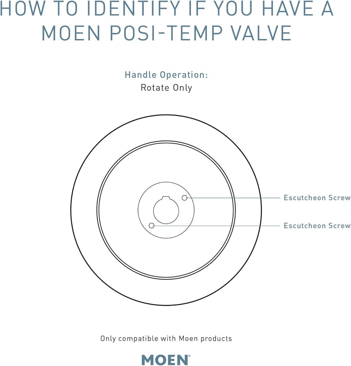 Moen T2193NH Align Posi-Temp Pressure Balancing Modern Tub and Shower Trim Kit Without Showerhead Va