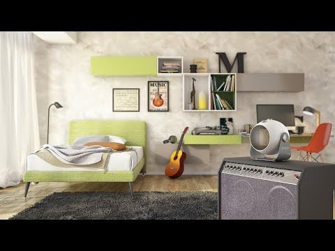 Olimpia Splendid 99402 Caldodesign O Keramik Heizlüfter 1800 W, 50 m³ Orange, Orange