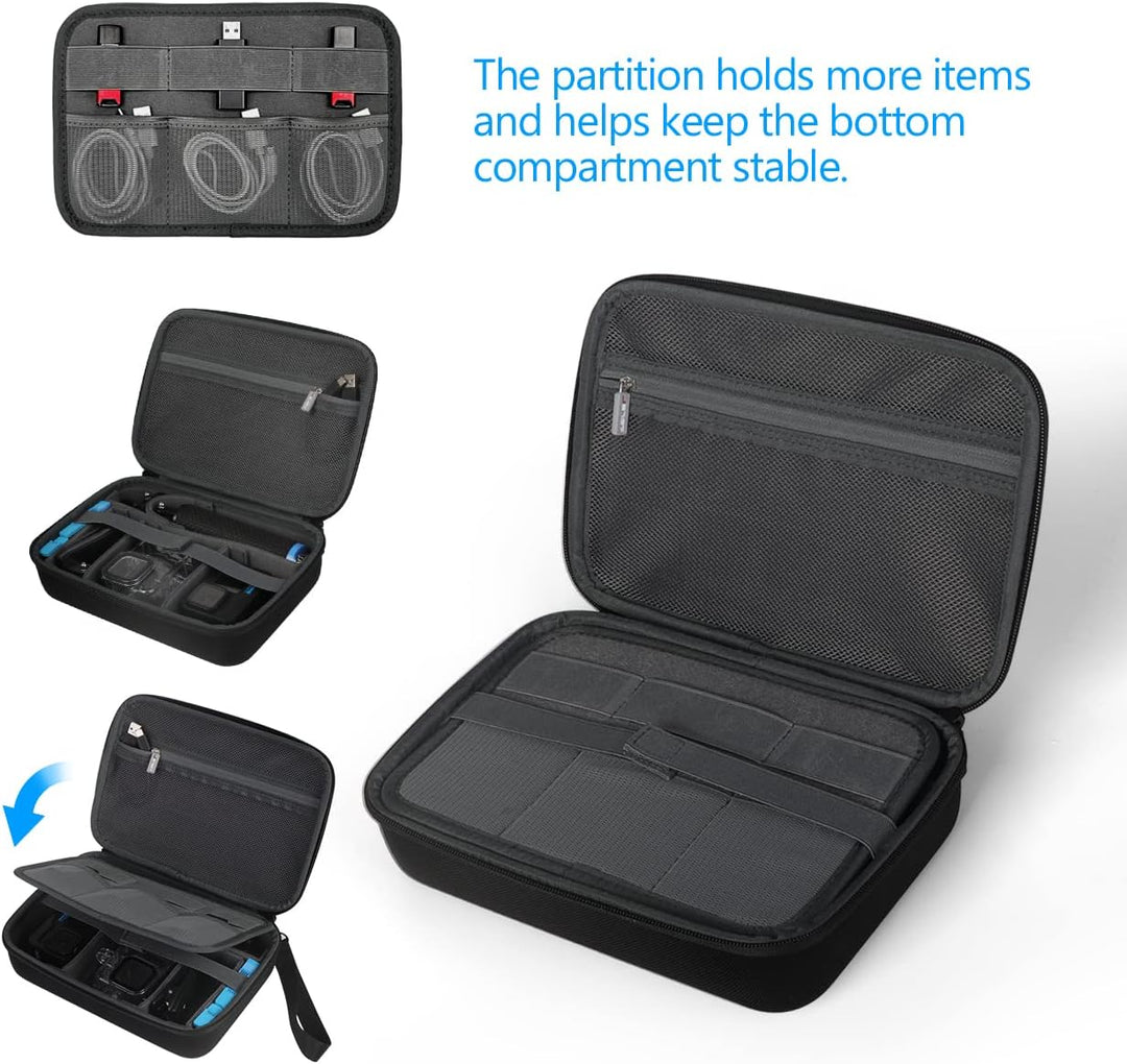 JSVER Tasche für GoPro,Tragetasche für Hero 13/12/11/10/9/8/7, Case Schutztasche für AKASO EK7000 Pr
