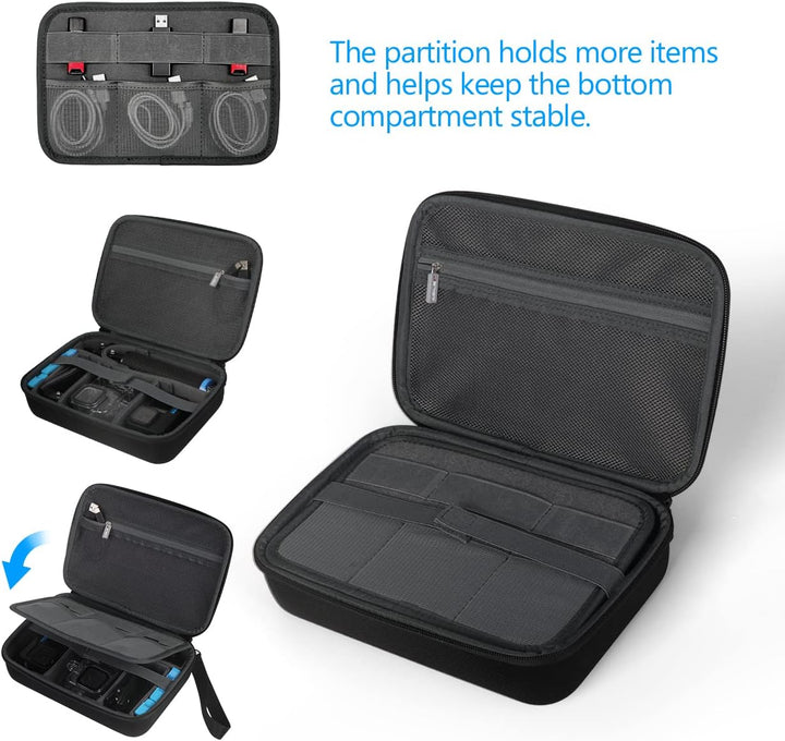 JSVER Tasche für GoPro,Tragetasche für Hero 13/12/11/10/9/8/7, Case Schutztasche für AKASO EK7000 Pr