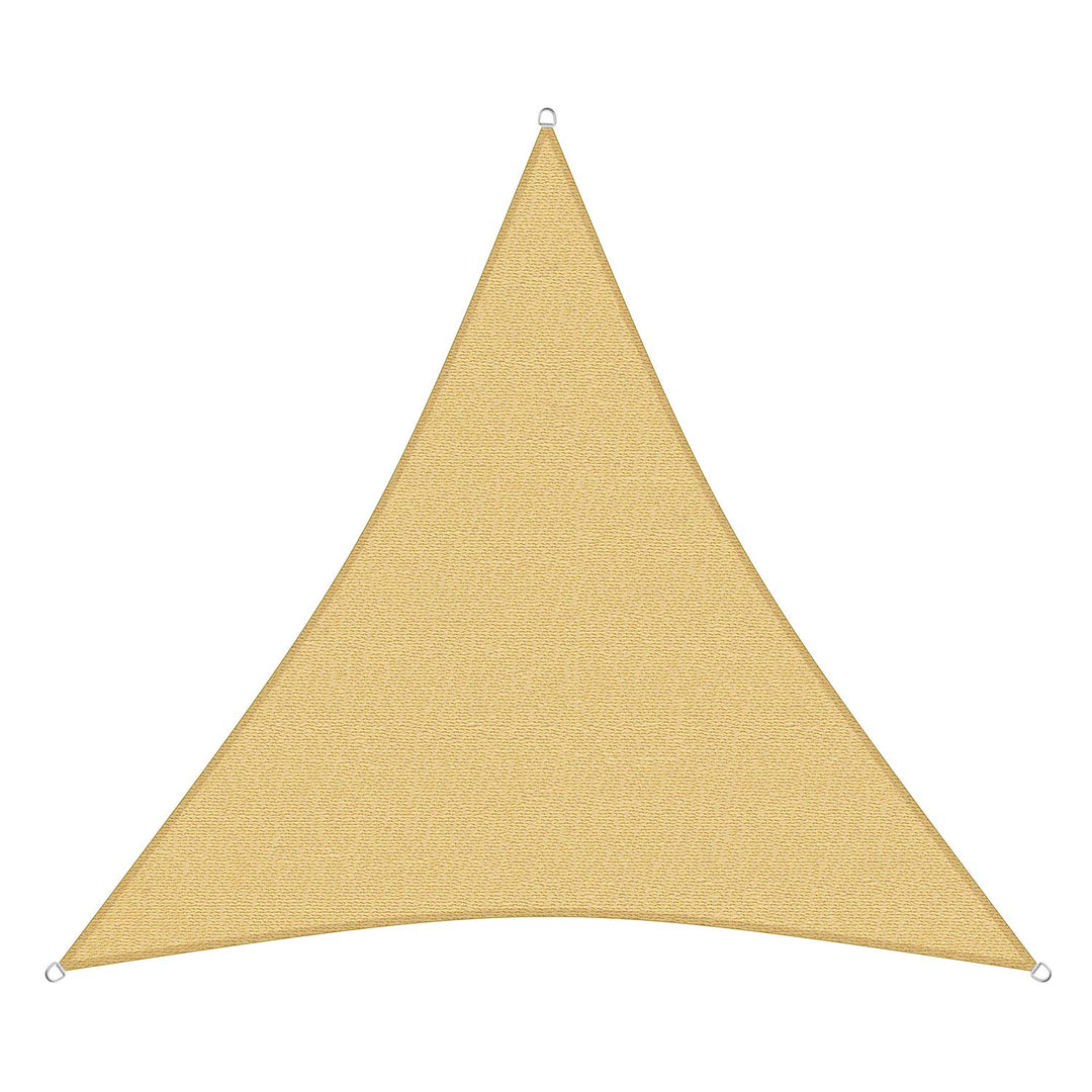 sunprotect 83493 Professional Sonnensegel, 2 x 2 x 2 m, Dreieck, Wind- & wasserdurchlässig, beige 2