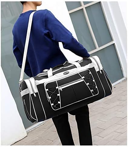 Reisetasche für Herren, Wochenendtasche, leicht, extra gross, Oxford-Duffel, Fitnessstudio, stabiles