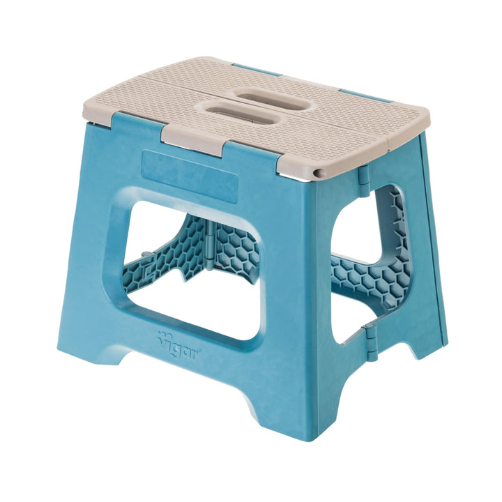 Vigar Kompakte Tritthocker Klappbar für Erwachsene, 27 cm, Klapphocker Faltbar 150 kg rutschfest, Le