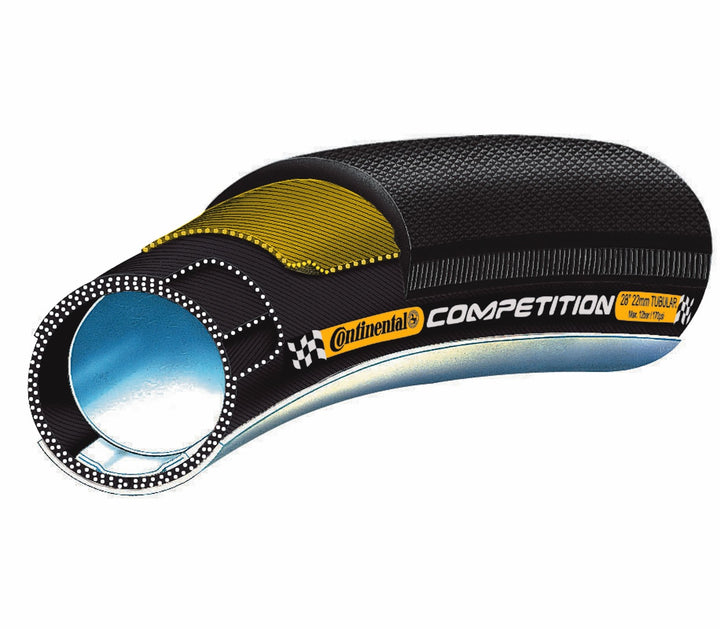 Continental Wettkampfschlauch 28" x 25 mm Schwarz, 28" x 25 mm Schwarz