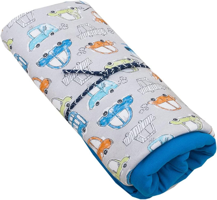 1buy3 Duo-Set Jersey Stoff Gemustert zum nähen | 92% Baumwolle, 8% Elasthan | Kinderstoff | Baumwoll