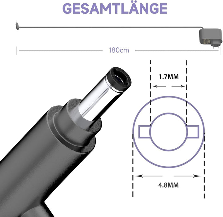 shefor 30.45V LadeKabel Netzteil Kompatibel mit Dyson V12 V10 V11 V15 SV12 SV14 SV15 SV16 SV20 SV22
