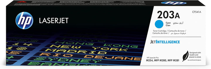 HP 203A (CF541A) Original Toner Blau für HP LaserJet Pro M254 Blau Standard Single, Blau Standard Si