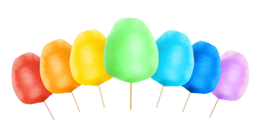 4x 500g Aromazucker Set mit Geschmack Banane Kirsche Apfelsine Traube farbiger Zucker für Zuckerwatt