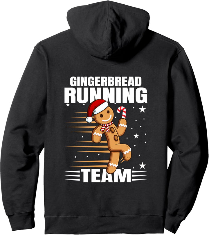 Gingerbread Running Team Kekse Lebkuchen Backen Weihnachten Pullover Hoodie