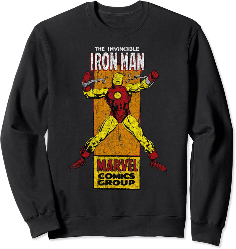 Marvel Iron Man Comics Group Character Card Sweatshirt