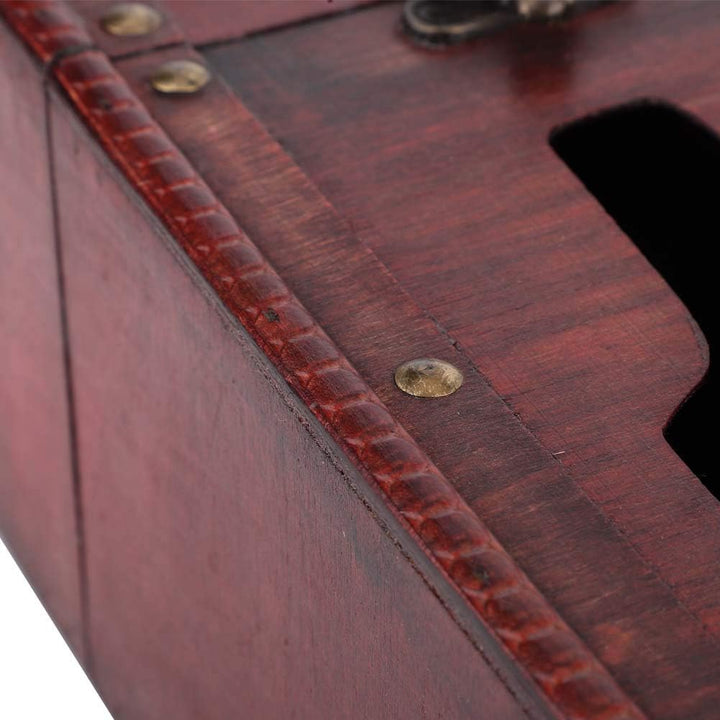 Weinflaschen-Geschenkbox aus Holz, Wein-Geschenkbox mit Griff, Dekorative Vintage-Geschenkbox für We