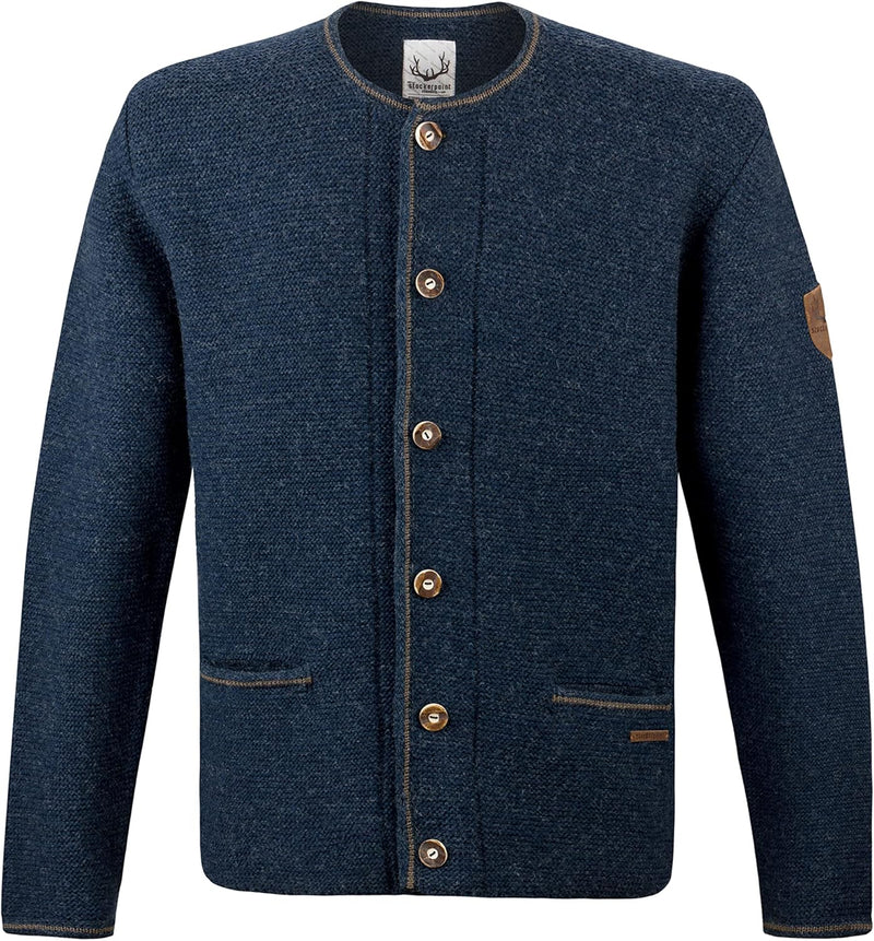 Stockerpoint Herren Jacke Amaro Strickjacke, Enzian, 46