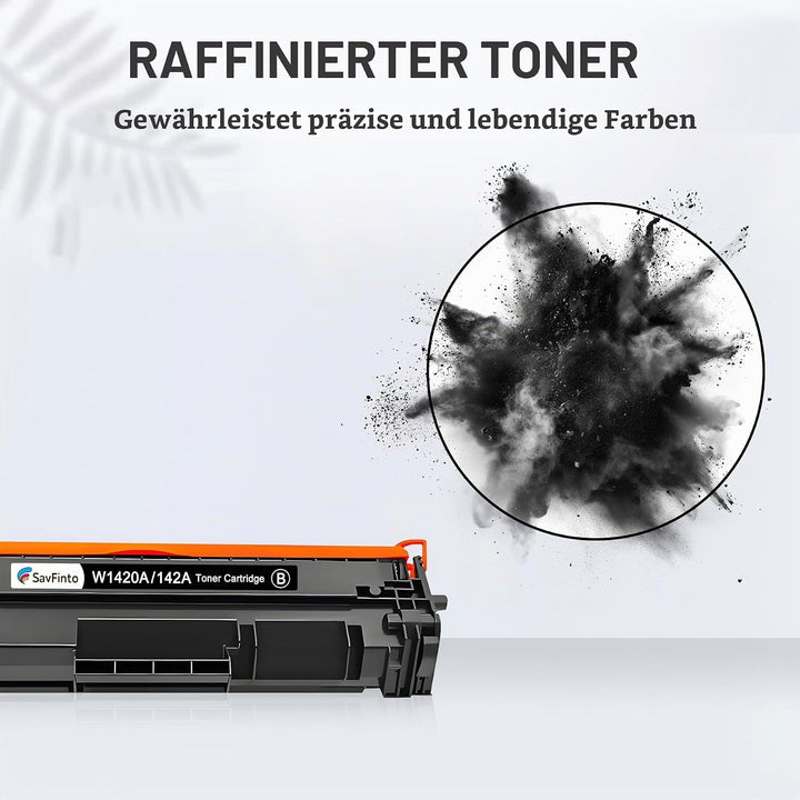 SavFinto 142A (MIT CHIP) Toner Ersatz für HP W1420AX 142X W1420A 142A Kartusche Kompatibel für HP La