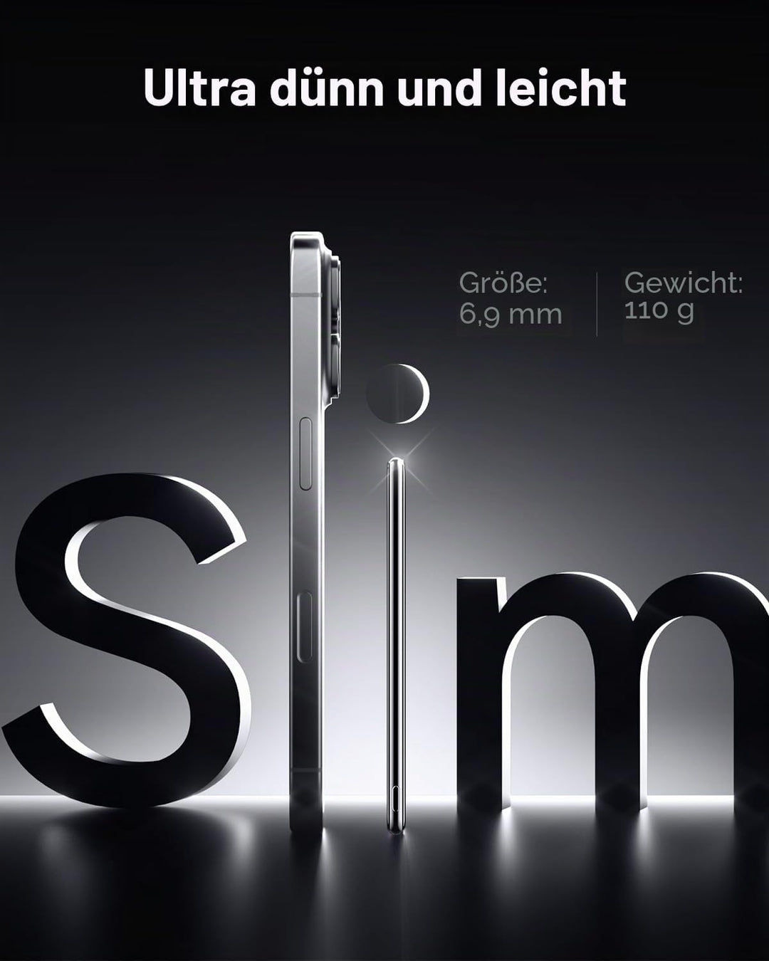 Power Bank Ultra Slim,MagSafe PowerBank 5000mAh 6.9mm,PD20W Kleine Powerbank Magnetische Wireless Ex