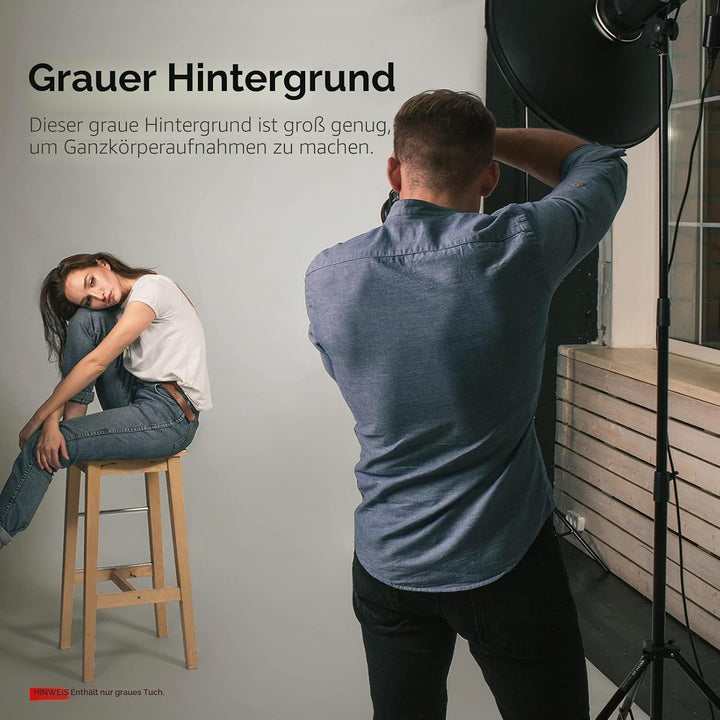 NEEWER 6x9Fuss/1,8x2,8m Fotostudio Hintergrund aus 100% reinem Polyester, zusammenklappbarer Hinterg
