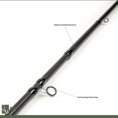 Zite Fishing Angelset Feeder-Angeln / 2 Feederruten 360cm / 2 Angelrollen mit Schnur Bespult + Alu-E