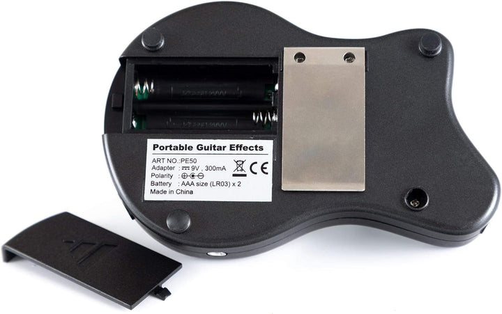 Rocktile GP-10 Gitarren Multieffekt Gerät/Kopfhörer-Verstärker Amp (8-Effekttypen und Drum-Loop Play