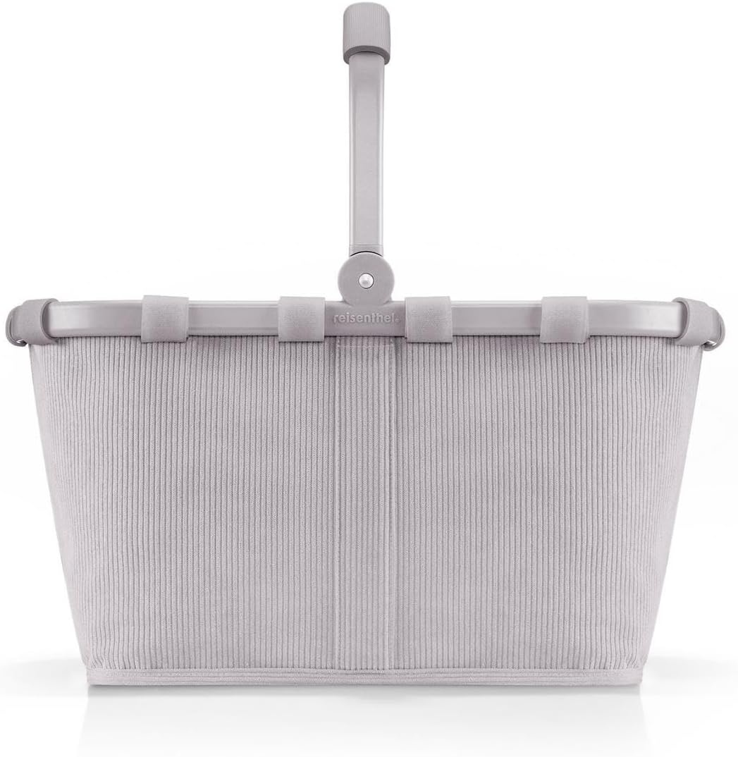 reisenthel carrybag Cord Grey – Stabiler Einkaufskorb mit viel Stauraum und praktischer Innentasche