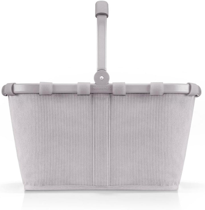 reisenthel carrybag Cord Grey – Stabiler Einkaufskorb mit viel Stauraum und praktischer Innentasche