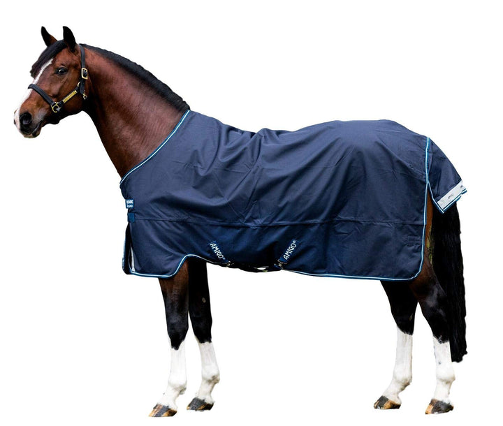 Horseware Irland HORSEWARE AMIGO TURNOUT LITE Weidedecke, blau/silber, 130 blau/silber 130 cm, blau/