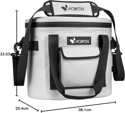 AORIN Kühltasche, 17L/20L kühlbox Wasserdicht, kühltasche klein, Schultergurt Kühlbox mit Flaschenöf