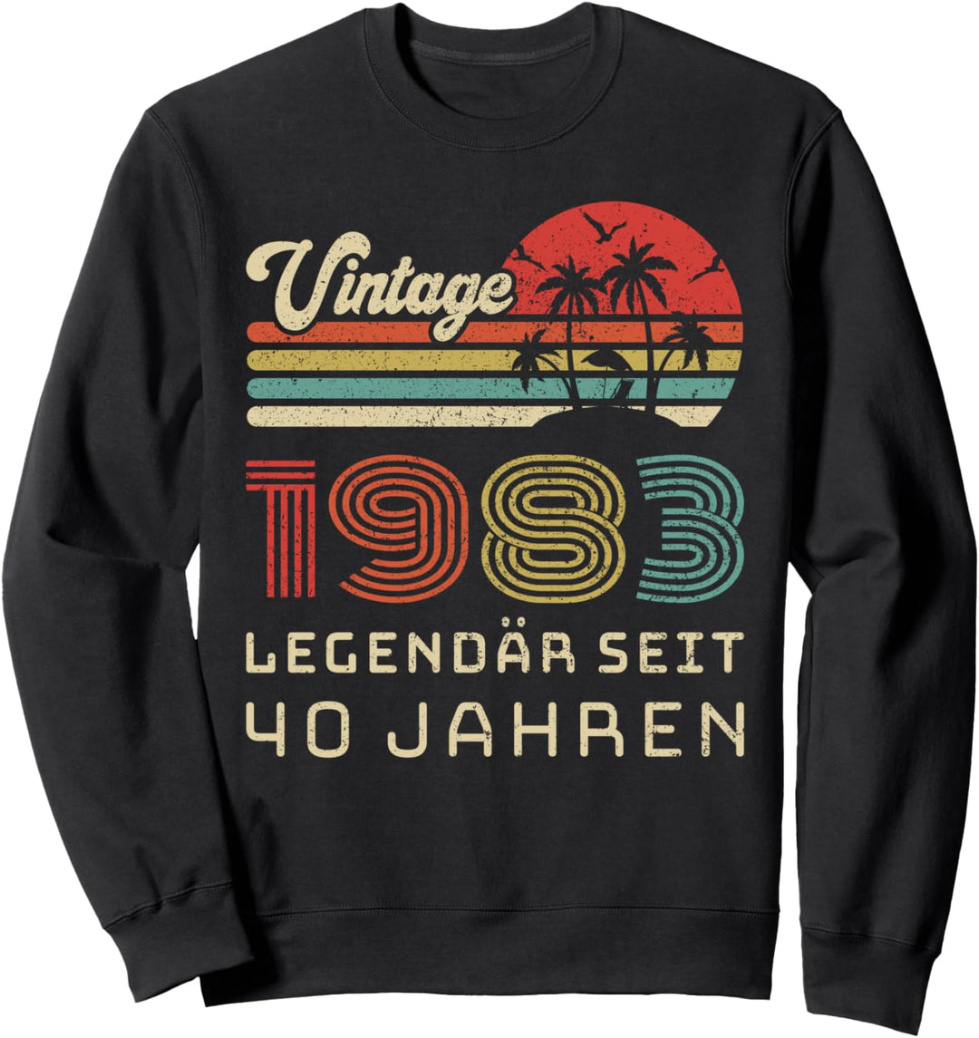 Vintage 1983 Legendär seit 40 Jahren 40 Geburtstag Sweatshirt