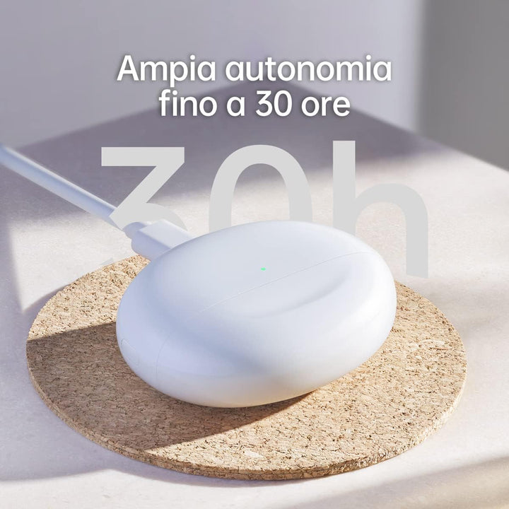 OPPO Enco Free2i kabellose Kopfhörer, Wiedergabezeit mit Lade-Case: bis zu 30 Stunden, Bluetooth 5.2