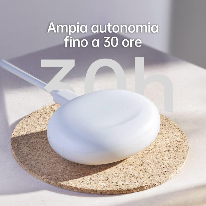 OPPO Enco Free2i kabellose Kopfhörer, Wiedergabezeit mit Lade-Case: bis zu 30 Stunden, Bluetooth 5.2
