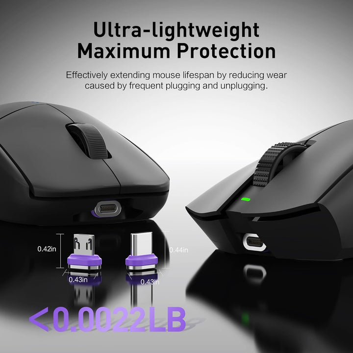 Magnetische Ladestation für Logitech G Pro X Superlight 2 / Razer Viper V3 Pro, RGB Maus Ladegerät m