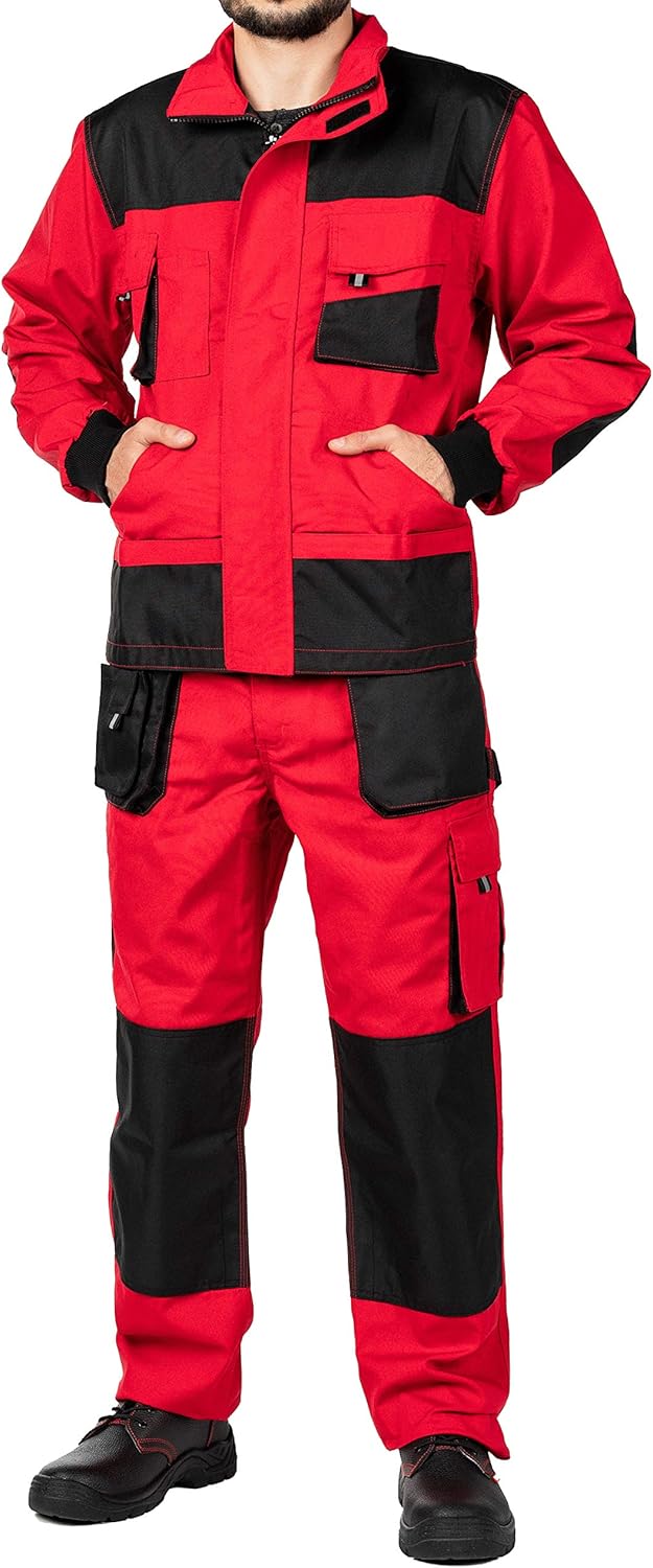 MAZALAT work wear Arbeitshose für Herren, mit Kniepolstertaschen, Arbeitshose, mehrere Taschen, gros