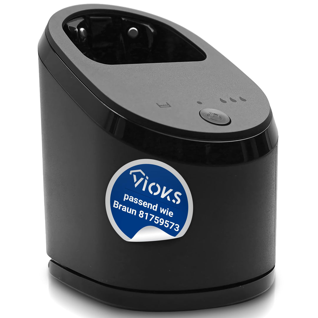 VIOKS Reinigungsstation Ersatz für Braun 81759573 Clean Pod Cleaning Center für Braun Rasierer Serie