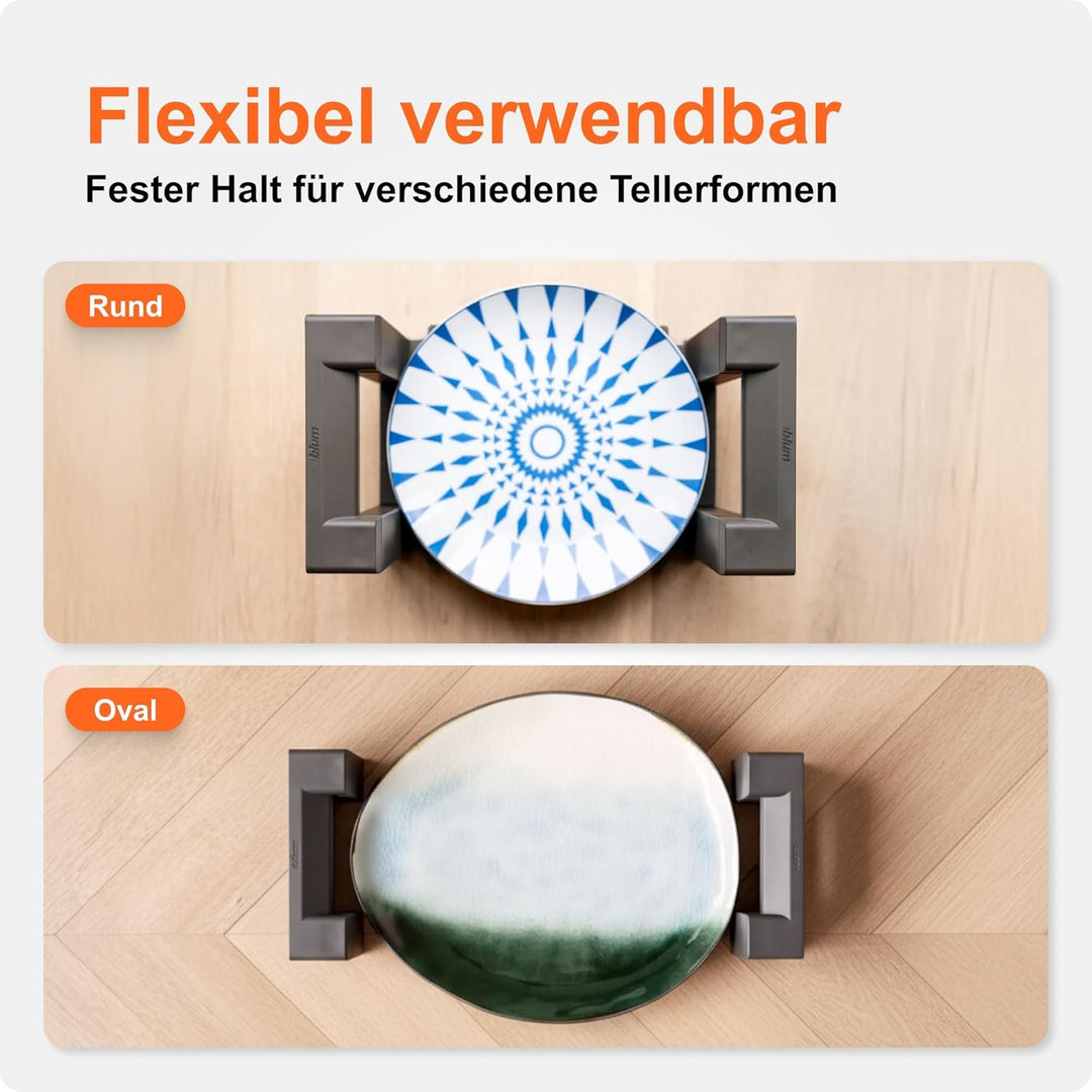 Blum AMBIA-LINE Tellerhalter | verstell- & herausnehmbar | sicheres, übersichtliches Verstauen & ein
