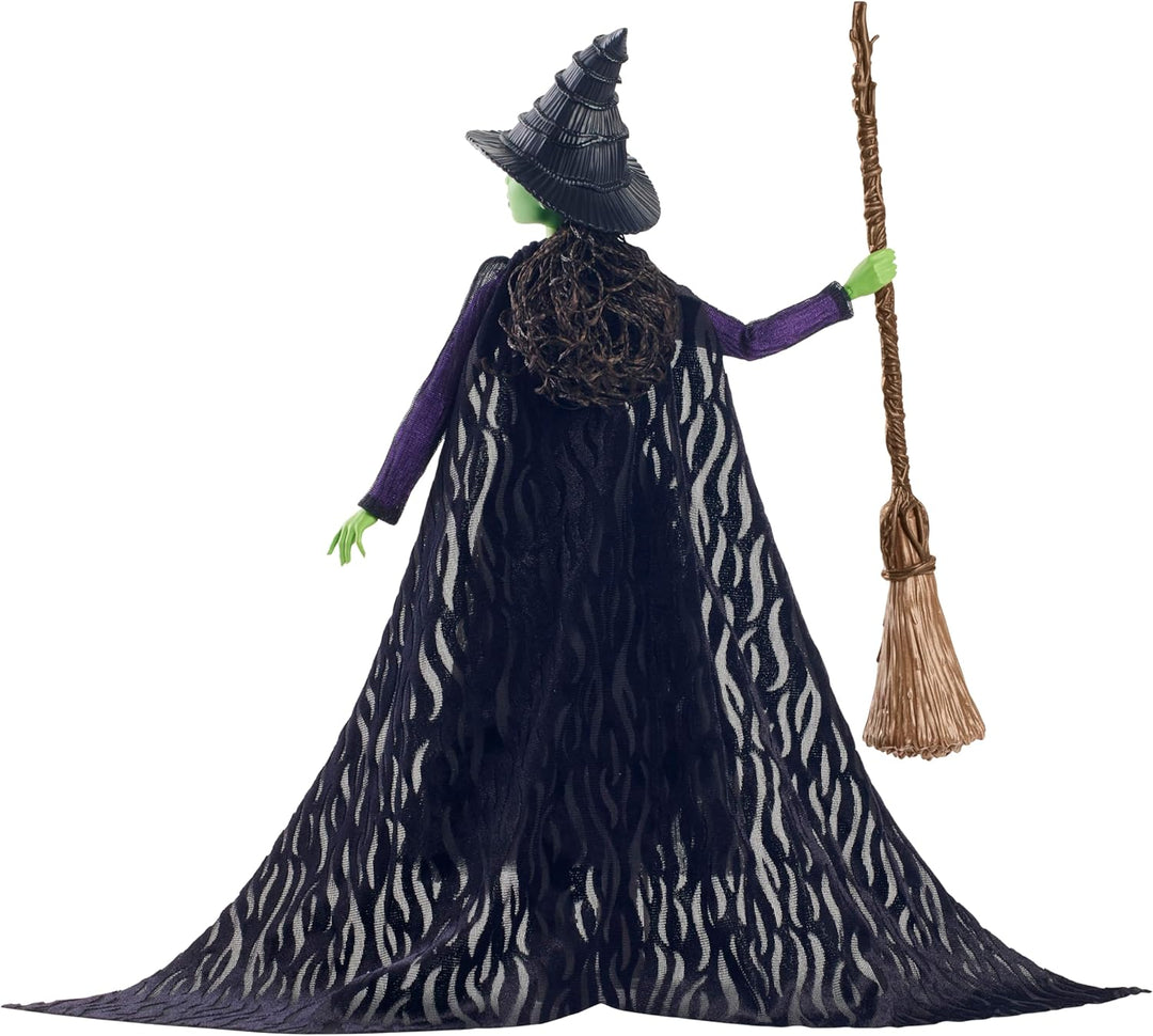 Mattel Wicked Elphaba Deluxe-Modepuppe und Accessoires, vom Film inspirierter Look mit geflochtenen