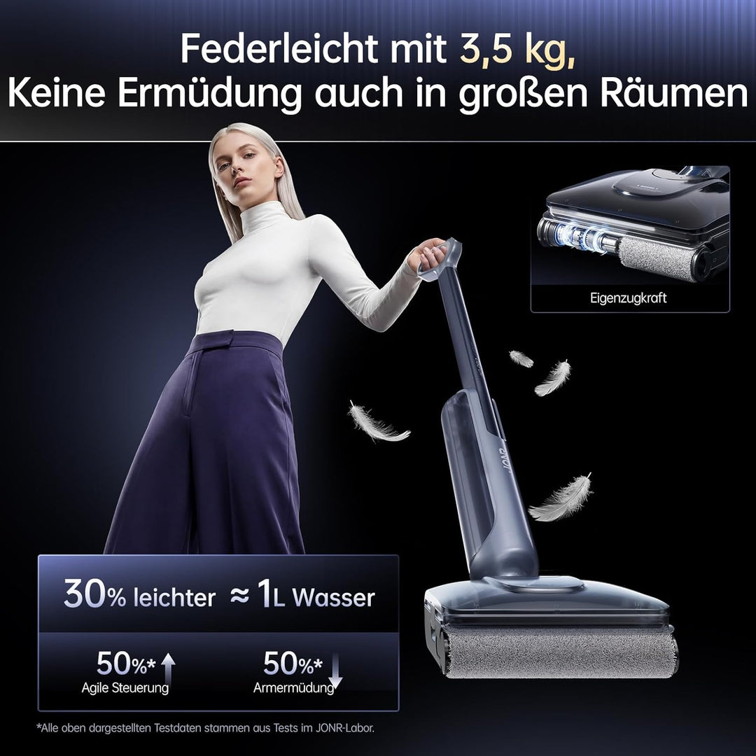 JONR 20000 Pa H2 PRO Nass-Trockensauger, Innovatives Geruchsfreies Design, Heisswasser-Reinigung,150