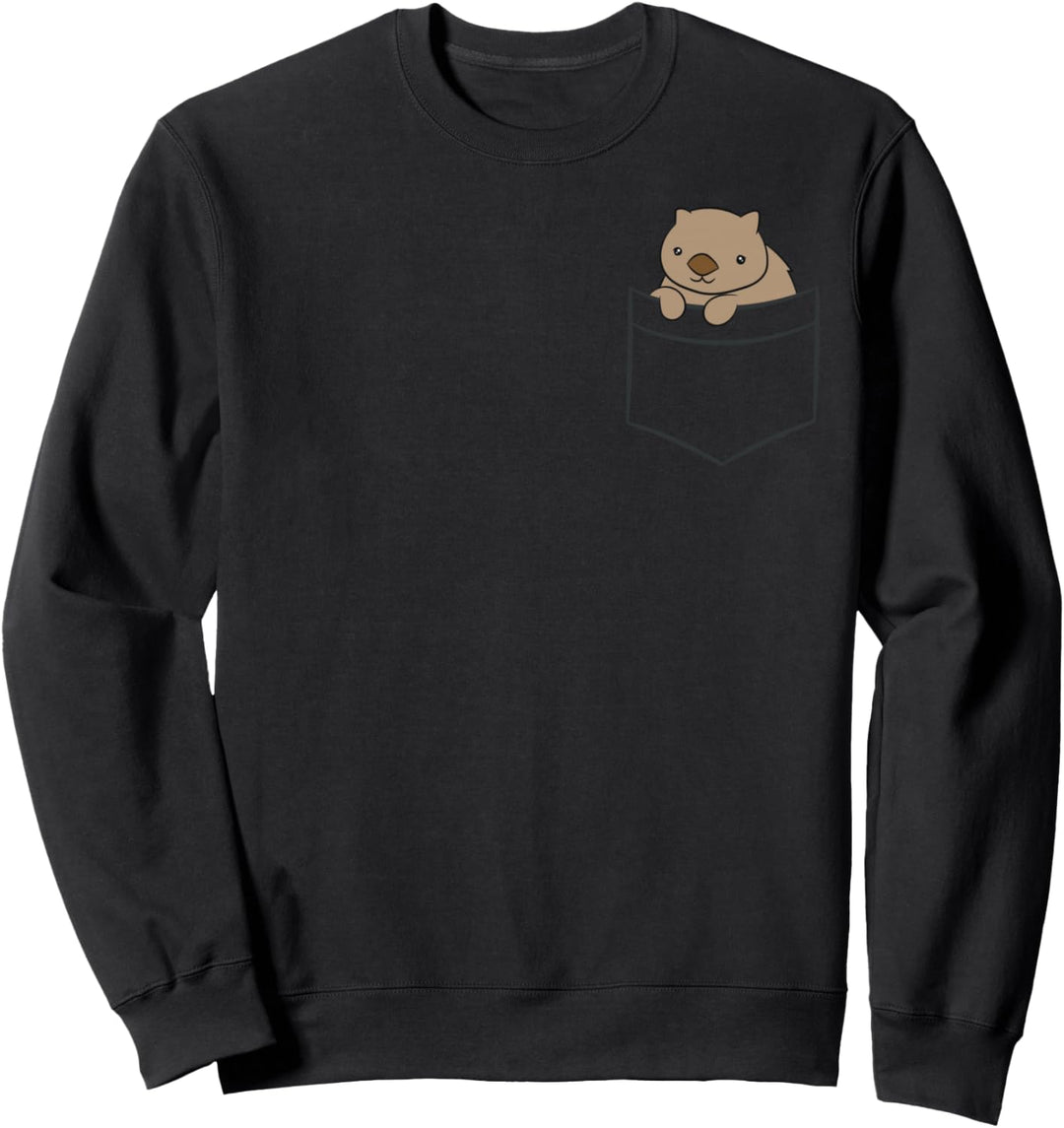 Baby Wombat in der Tasche Australien Wombat Sweatshirt