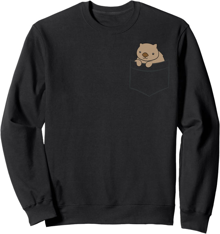 Baby Wombat in der Tasche Australien Wombat Sweatshirt