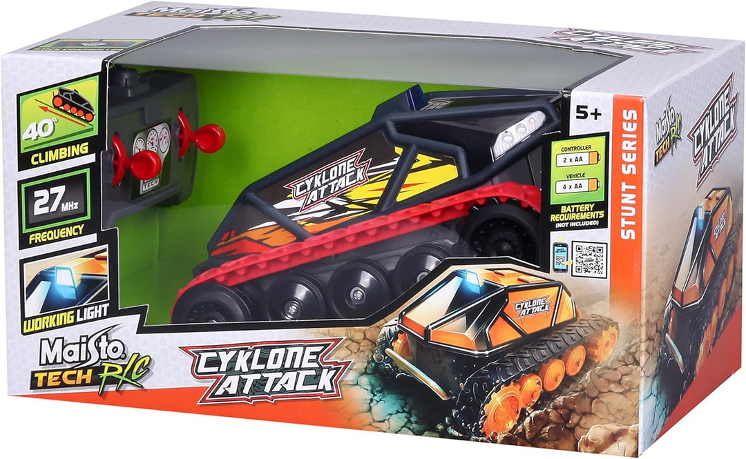 Maisto Tech R/C Cyklone Attack Ferngesteuertes Auto ab 8 Jahre mit Licht, 360° Dreheung 1:24 RC Offr
